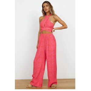 Charlie Holiday Amelie Pant Pink Zebra (XS, US 2)